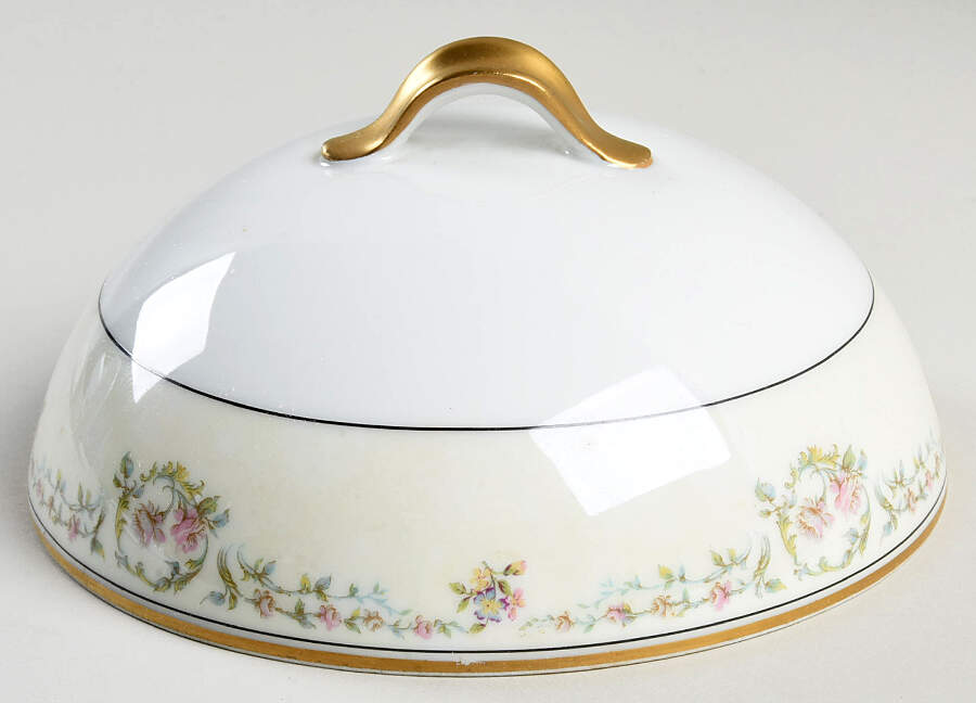 Antoinette Lid for Round Butter by Haviland-1