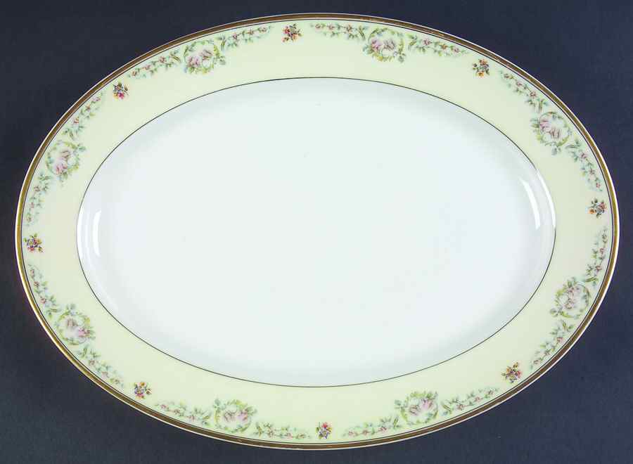 Antoinette 13" Oval Serving Platter by Haviland-1