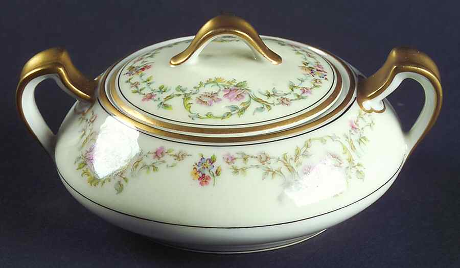 Antoinette Mini Sugar Bowl & Lid by Haviland-1