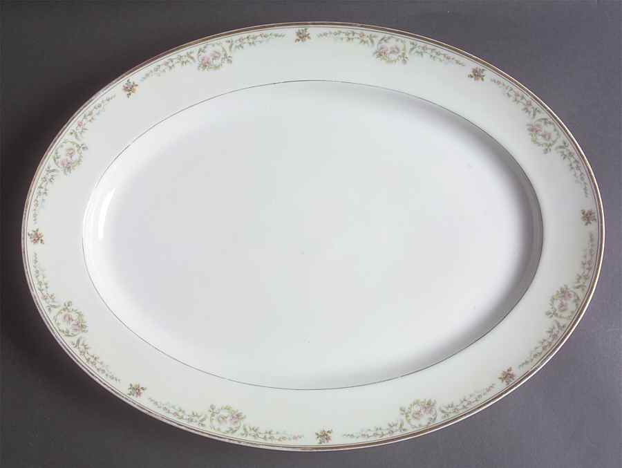 Antoinette 16" Oval Serving Platter by Haviland-1