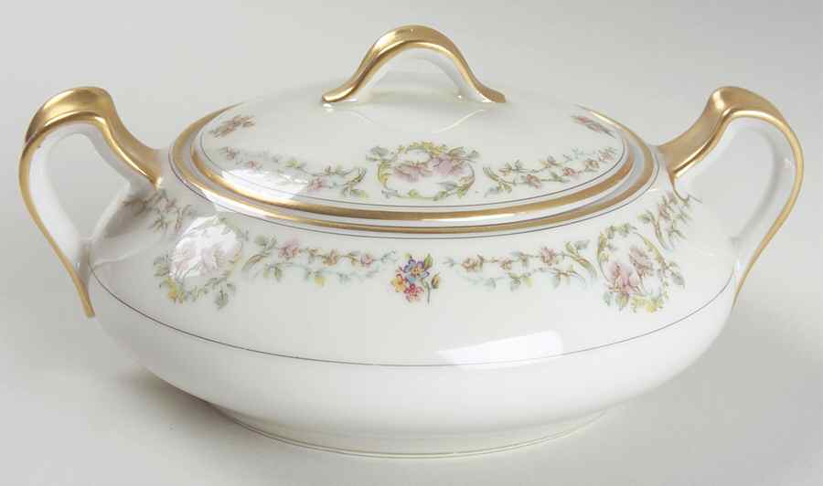 Antoinette Sugar Bowl & Lid by Haviland-1