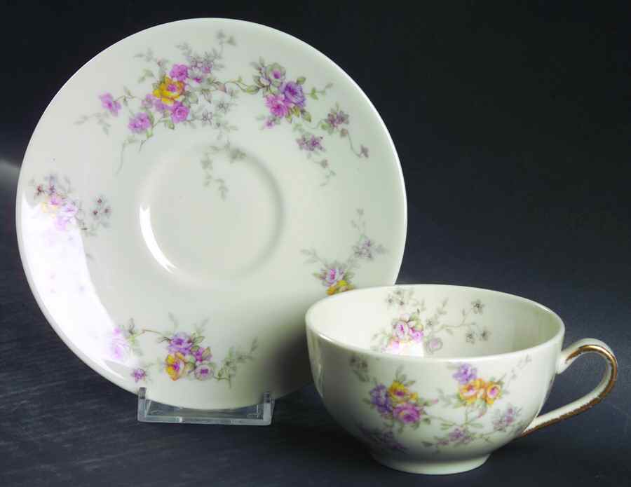 Antoine Flat Cup & Saucer Set by Haviland-1