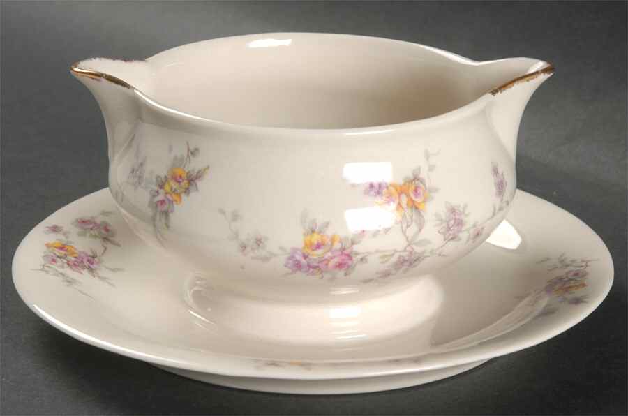 Antoine Gravy Boat with Attached Underplate by Haviland-1