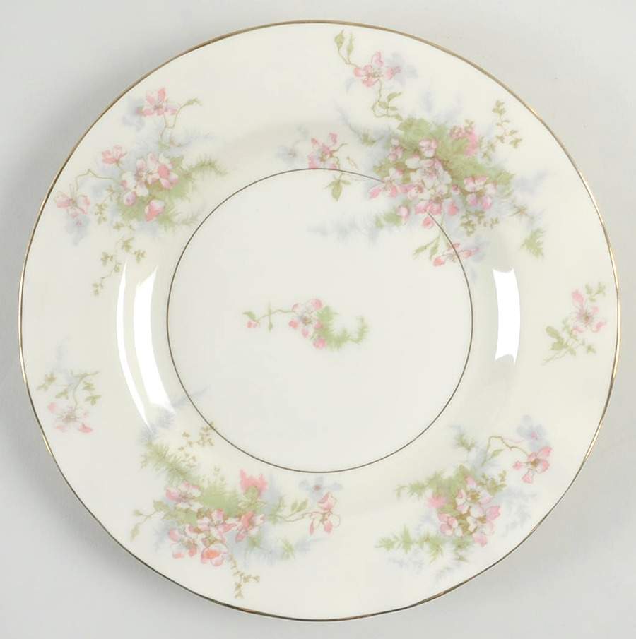 Apple Blossom (New York) Scalloped Luncheon Plate by Haviland-1