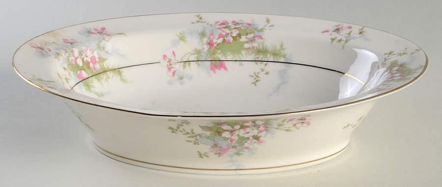 Apple Blossom (New York) 9" Oval Vegetable Bowl by Haviland-1