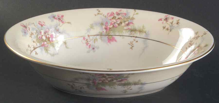 Apple Blossom (New York) 9" Oval Vegetable Bowl by Haviland-1