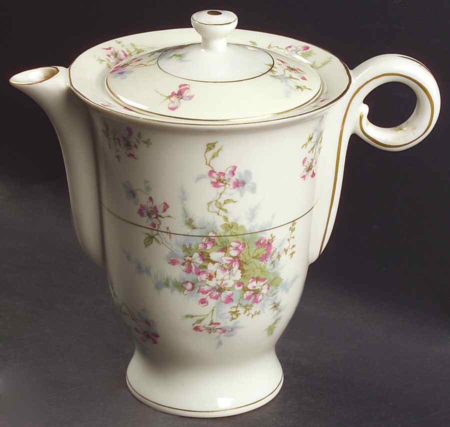 Apple Blossom (New York) Coffee Pot & Lid by Haviland-1