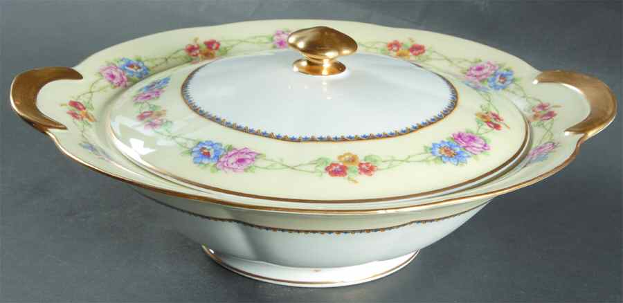 Aquitania Round Covered Vegetable by Haviland-1