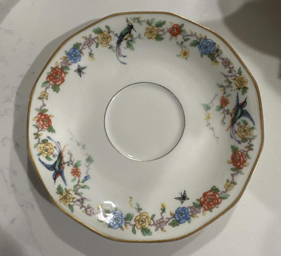 Arcadia (France With Birds) Saucer by Haviland-1