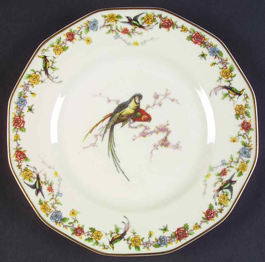 Arcadia (France With Birds) Luncheon Plate by Haviland-1