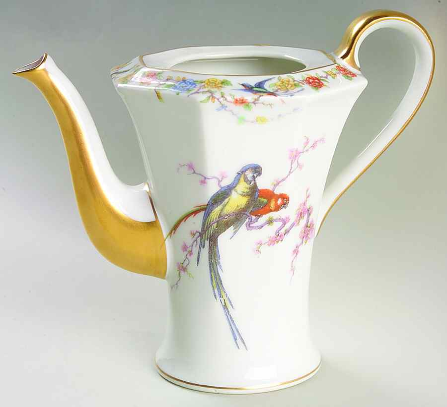 Arcadia (France With Birds) Coffee Pot No Lid by Haviland-1
