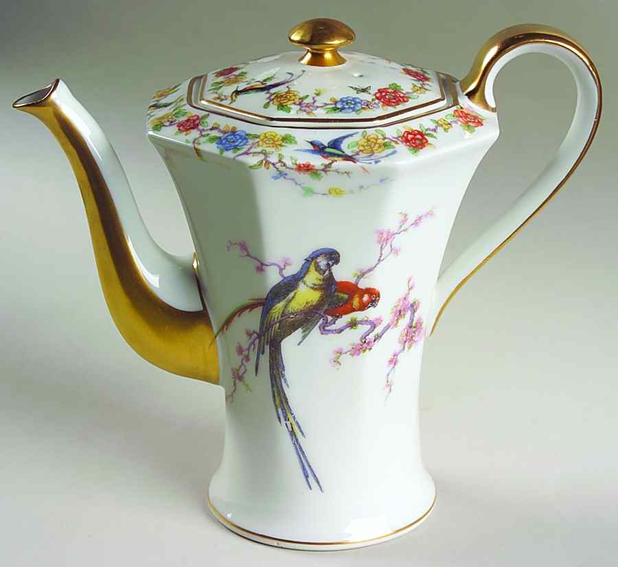 Arcadia (France With Birds) Coffee Pot & Lid by Haviland-1