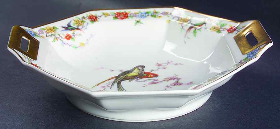 Arcadia (France With Birds) 8" Octagonal Vegetable Bowl by Haviland-1