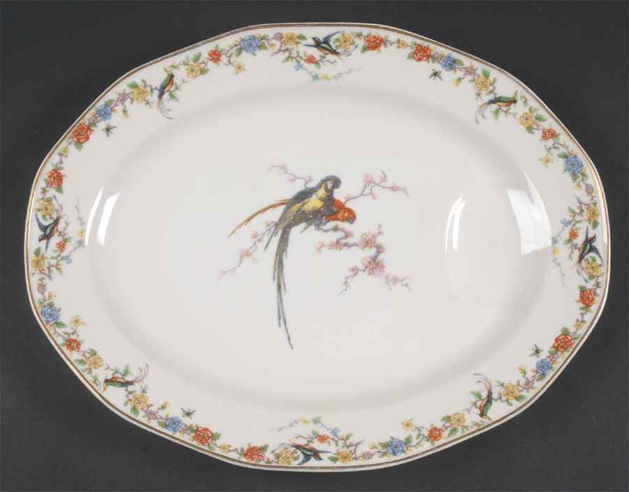 Arcadia (France With Birds) 13" Oval Serving Platter by Haviland-1