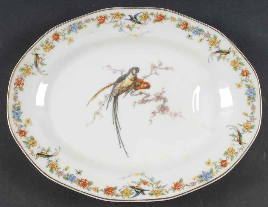Arcadia (France With Birds) 11" Oval Serving Platter by Haviland-1