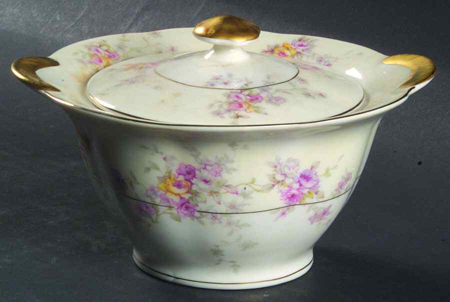 Arcadia (New York) Sugar Bowl & Lid by Haviland-1