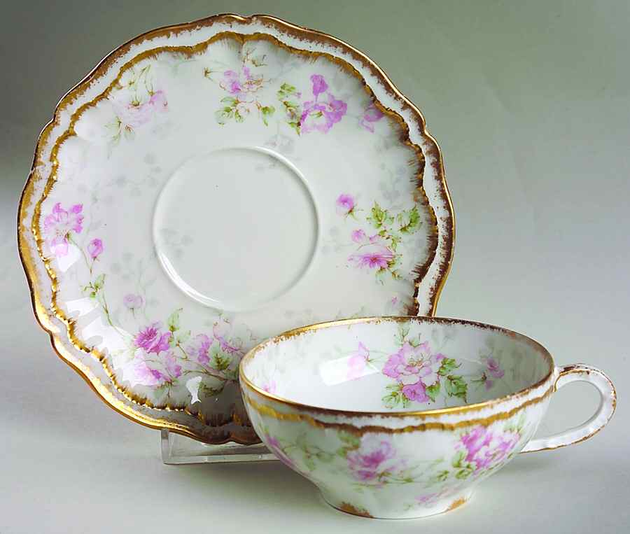 The Ardennes Flat Cup & Saucer Set by Haviland-1