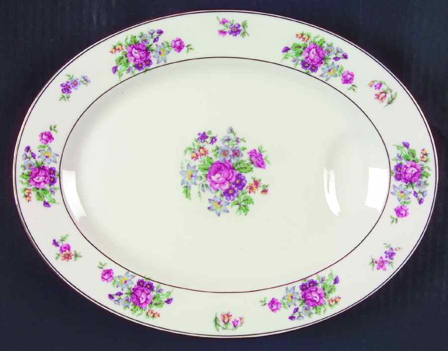 Arlington 11" Oval Serving Platter by Haviland-1