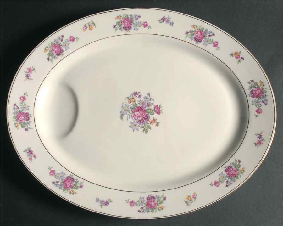 Arlington 16" Oval Serving Platter by Haviland-1