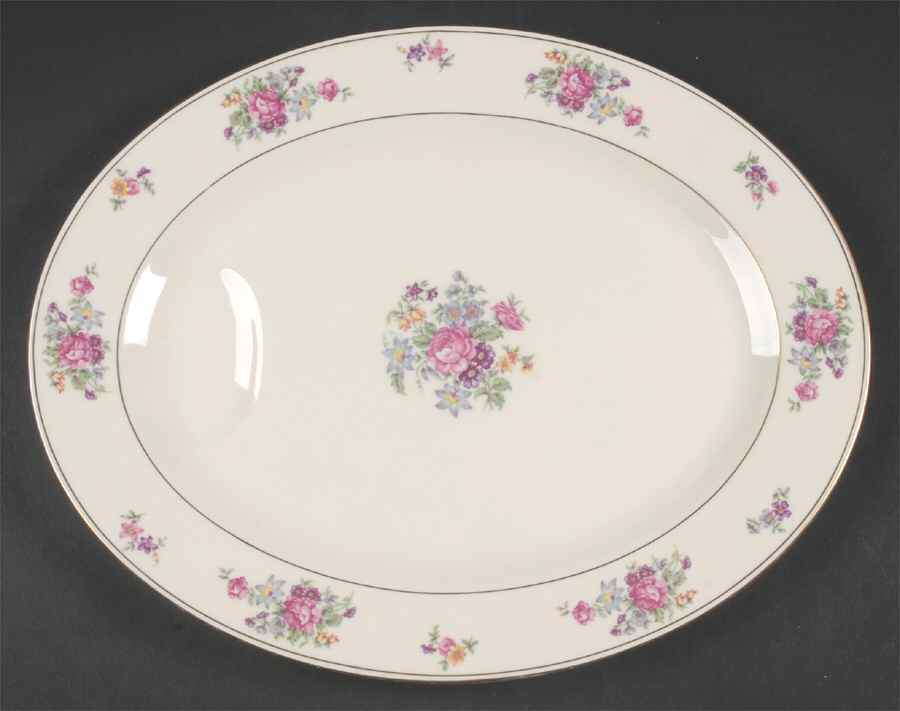 Arlington 13" Oval Serving Platter by Haviland-1