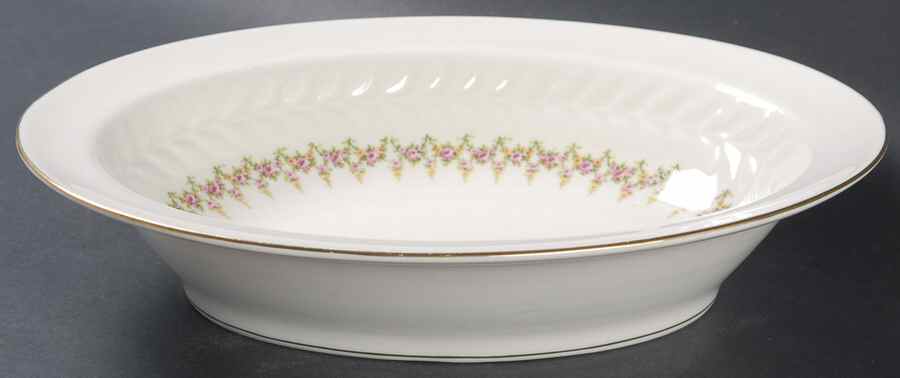 Ashley (Regent's Park Shape) 9" Oval Vegetable Bowl by Haviland-1