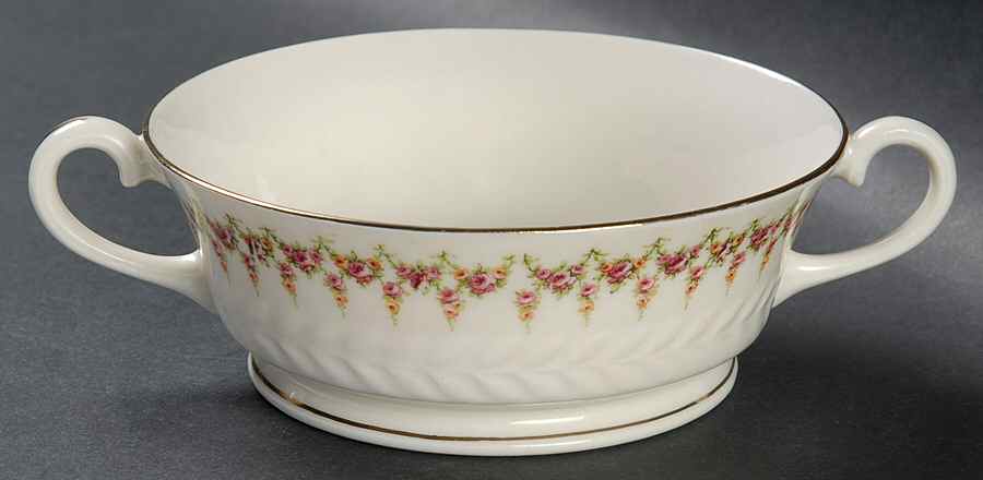 Ashley (Regent's Park Shape) Footed Cream Soup Bowl by Haviland-1