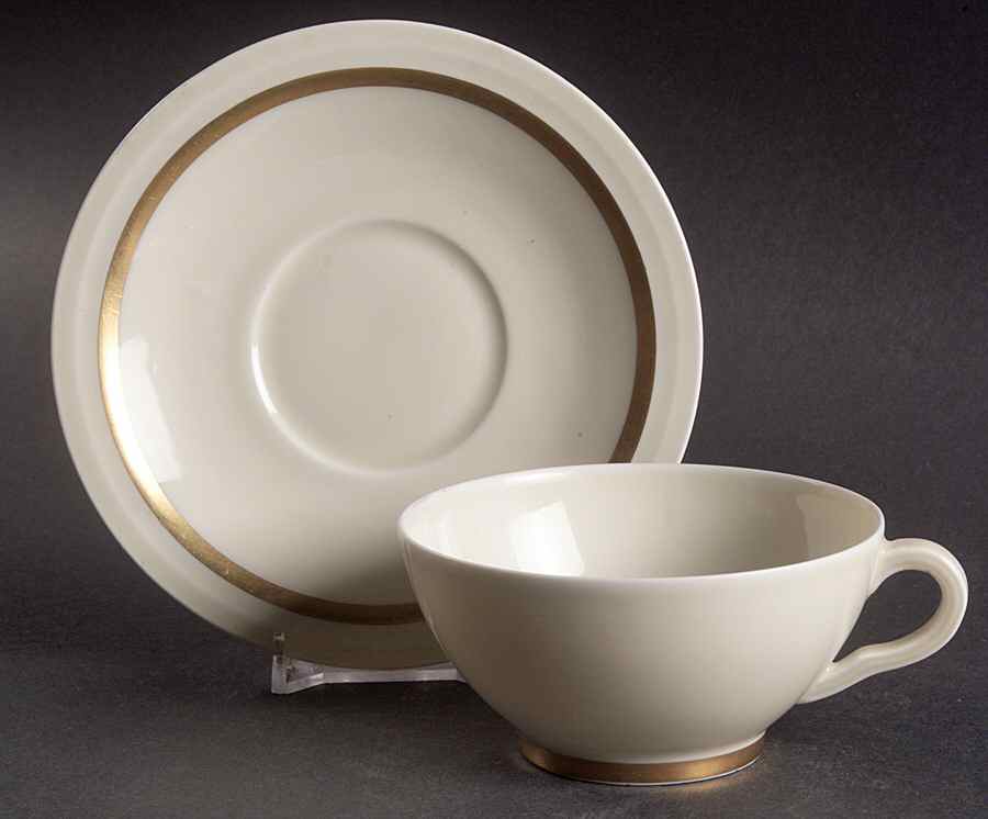 Astoria Flat Cup & Saucer Set by Haviland-1