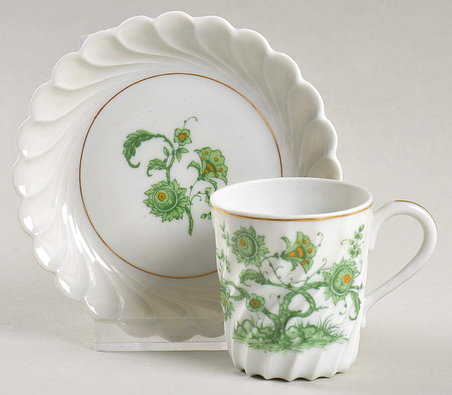 Auberge Flat Demitasse Cup & Saucer Set by Haviland-1