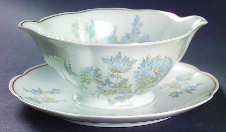 Auclair Gravy Boat with Attached Underplate by Haviland-1