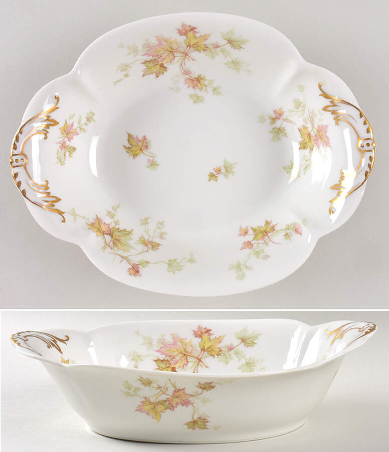 Autumn Leaf (No Trim) 9" Oval Vegetable Bowl by Haviland-1