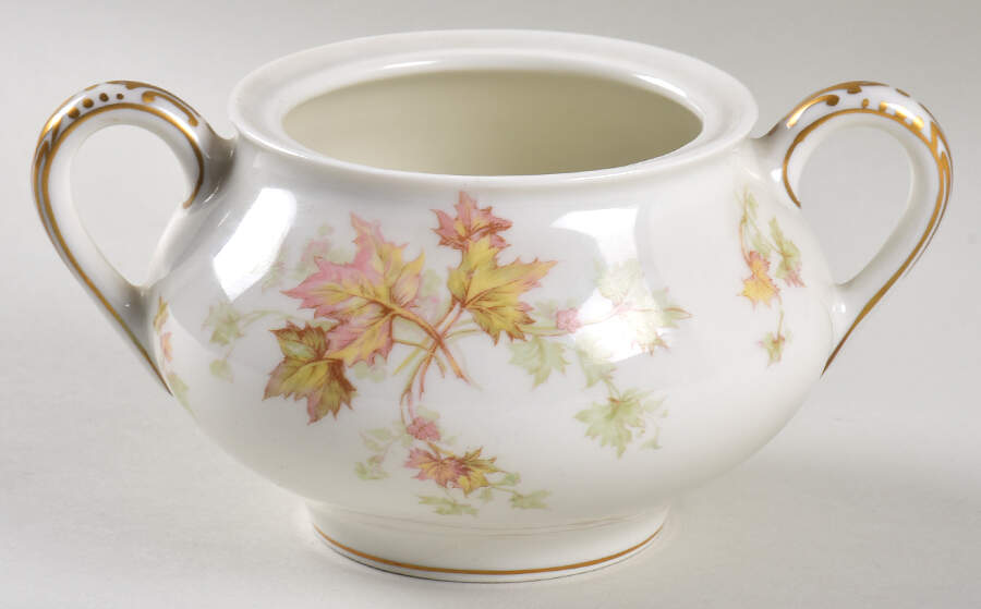 Autumn Leaf (No Trim) Sugar Bowl No Lid by Haviland-1