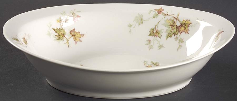 Autumn Leaf (No Trim) 10" Oval Vegetable Bowl by Haviland-1