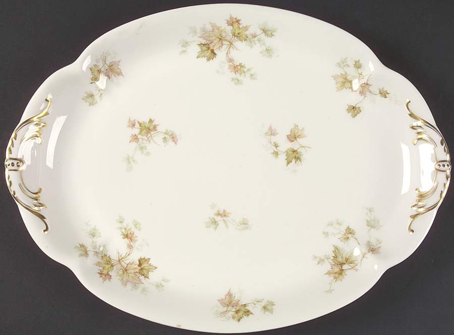 Autumn Leaf (No Trim) 13" Oval Serving Platter by Haviland-1