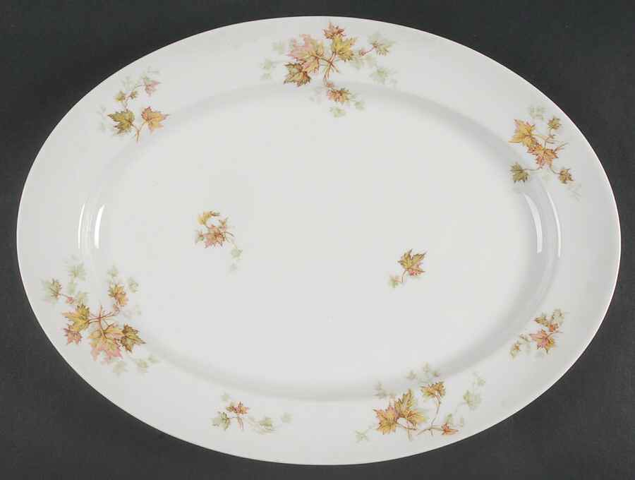 Autumn Leaf (No Trim) 16" Oval Serving Platter by Haviland-1