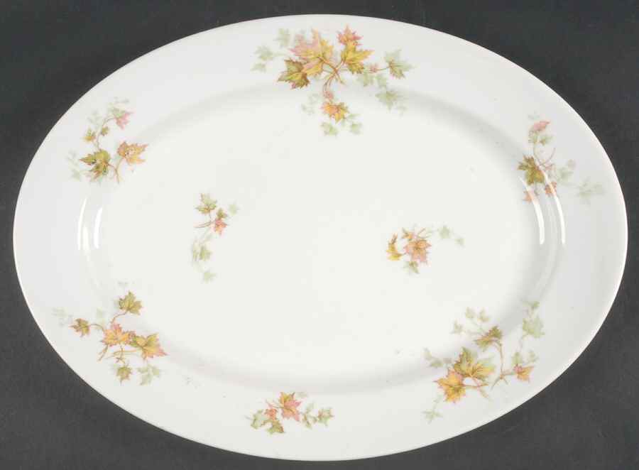 Autumn Leaf (No Trim) 14" Oval Serving Platter by Haviland-1