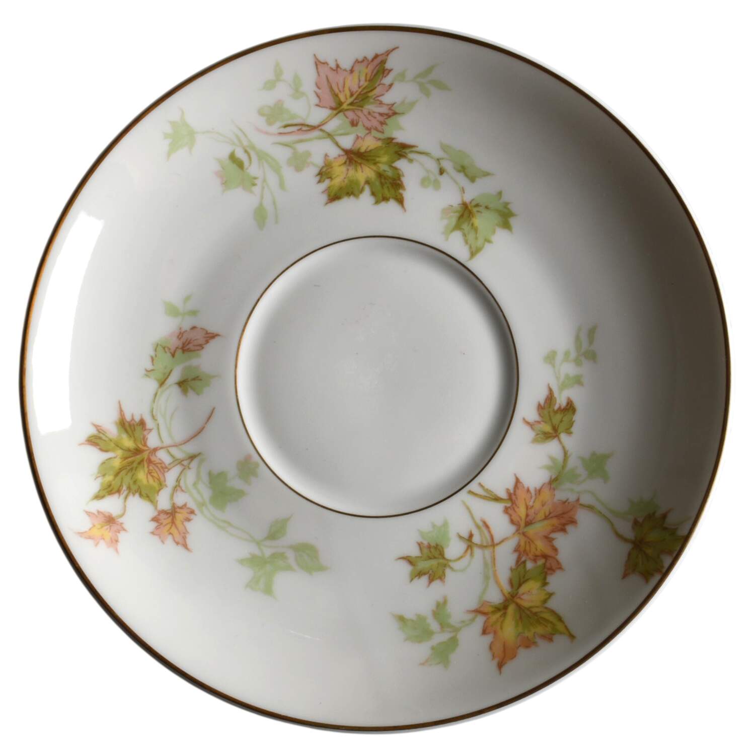 Autumn Leaf (Smooth, Gold Trim) Saucer by Haviland-1