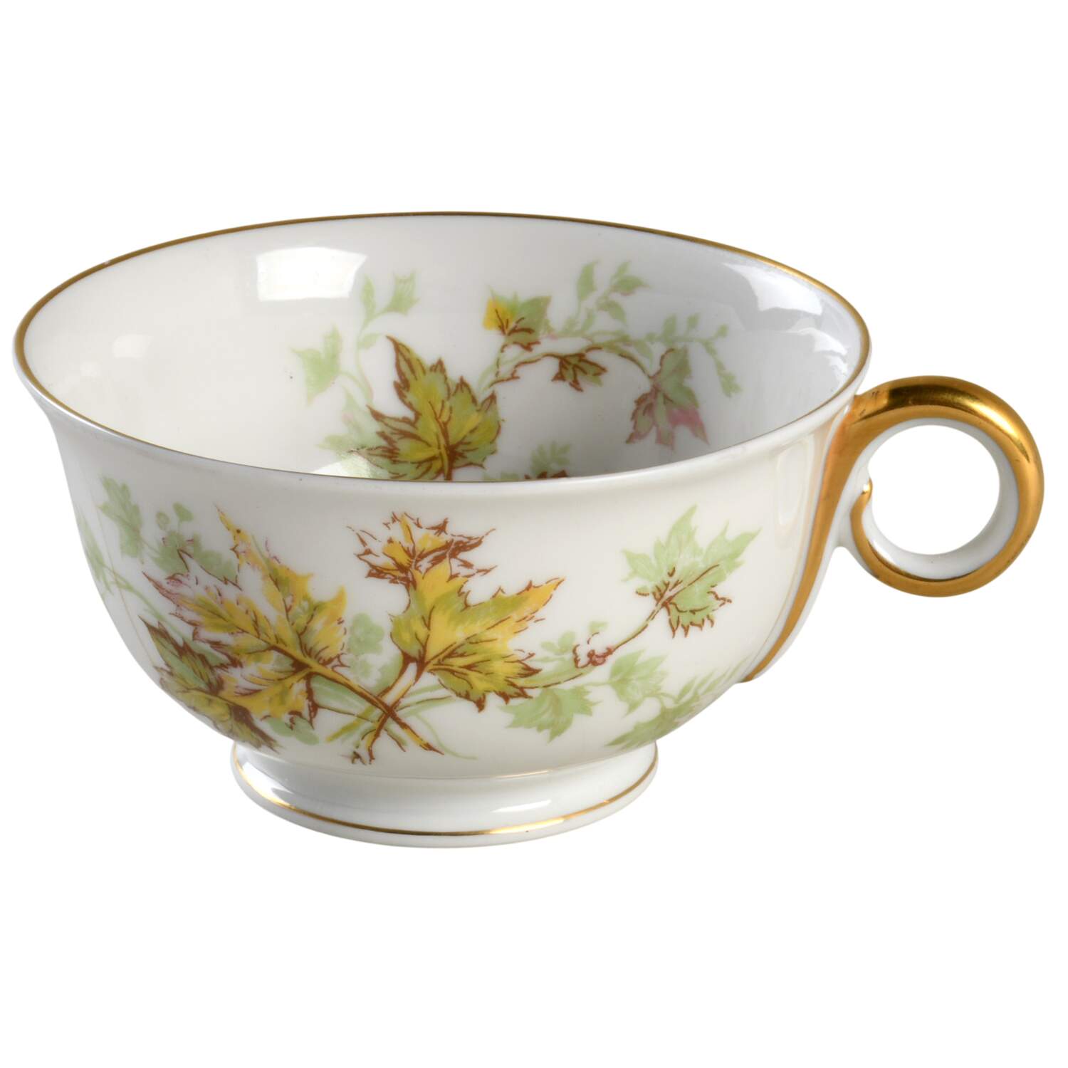 Autumn Leaf (Smooth, Gold Trim) Footed Cup by Haviland-1