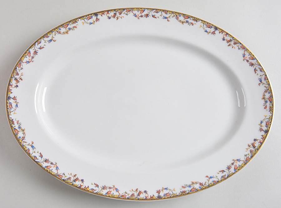 Aurora 13" Oval Serving Platter by Haviland-1