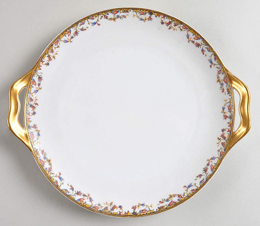 Aurora Handled Cake Plate by Haviland-1
