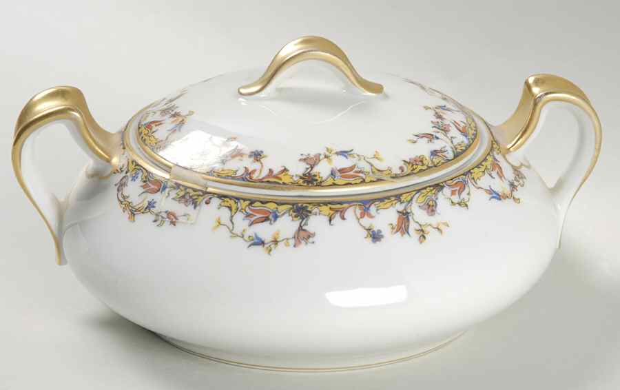 Aurora Sugar Bowl & Lid by Haviland-1