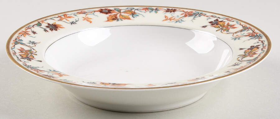 Autumn Rim Soup Bowl by Haviland-1