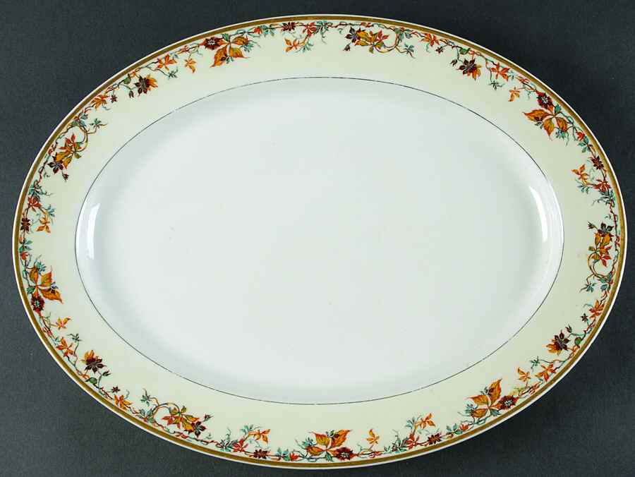 Autumn 16" Oval Serving Platter by Haviland-1