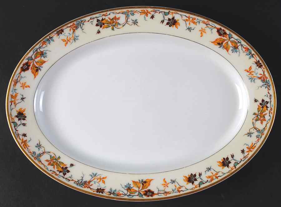 Autumn 11" Oval Serving Platter by Haviland-1