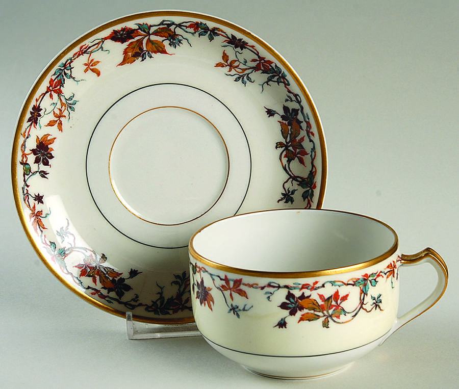 Autumn Oversized Cup & Saucer Set by Haviland-1