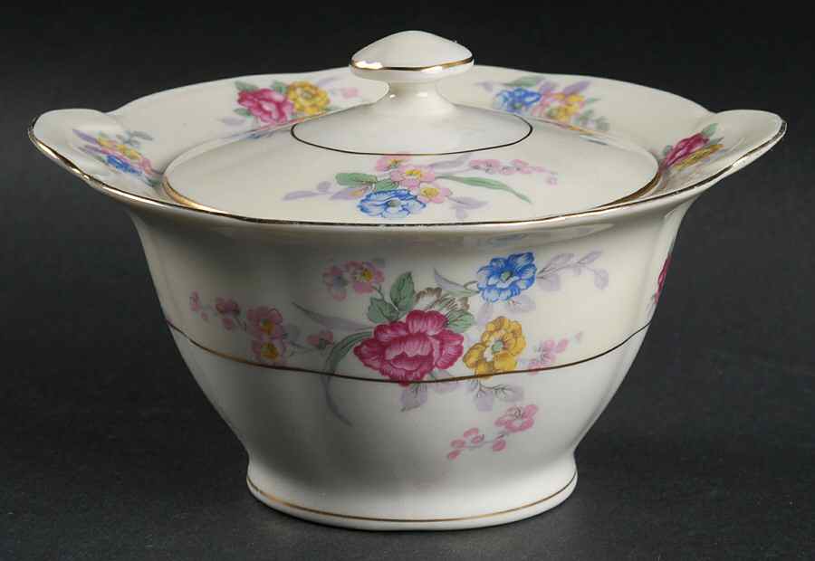 Avalon Sugar Bowl & Lid by Haviland-1