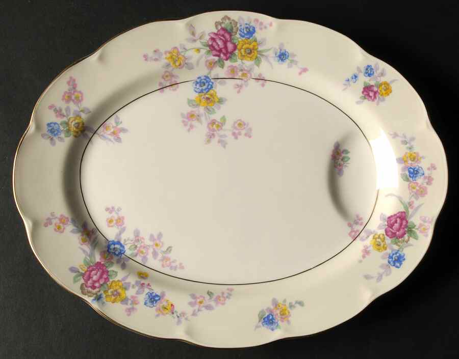 Avalon 11" Oval Serving Platter by Haviland-1