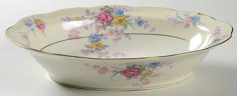 Avalon 9" Oval Vegetable Bowl by Haviland-1