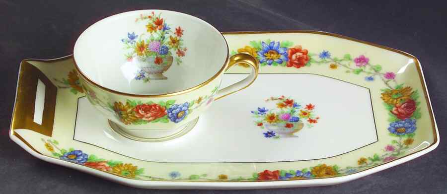Azay Le Rideau Snack Plate & Cup Set by Haviland-1
