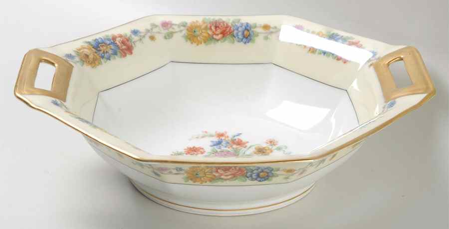 Azay Le Rideau 9" Octagonal Vegetable Bowl by Haviland-1