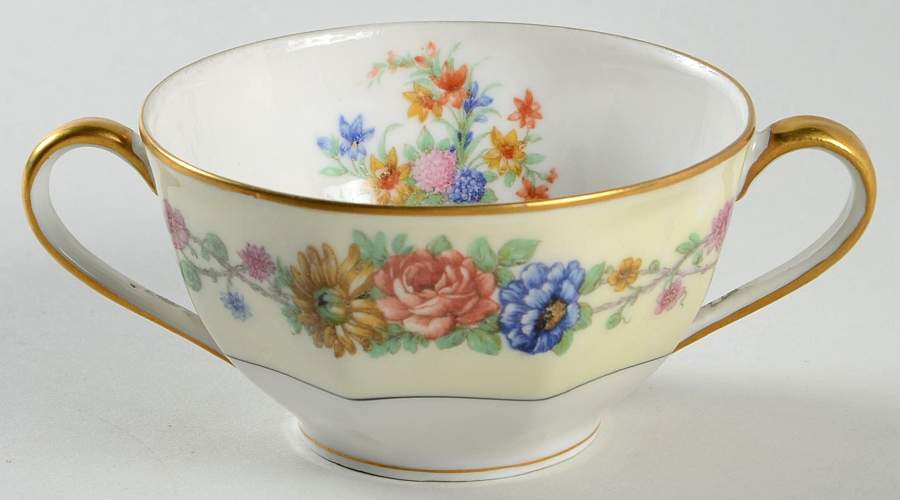 Azay Le Rideau Flat Bouillon Cup by Haviland-1